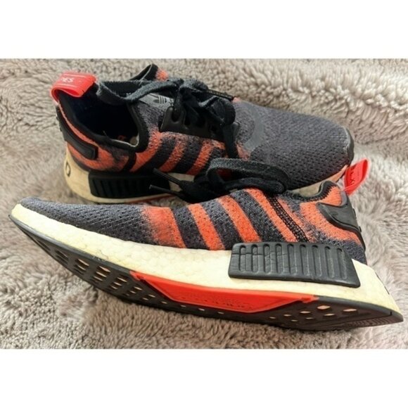 Adidas NMD R1 Stencil Pack Red Athletic Sporty Activewear Running Shoes - Picture 6 of 12